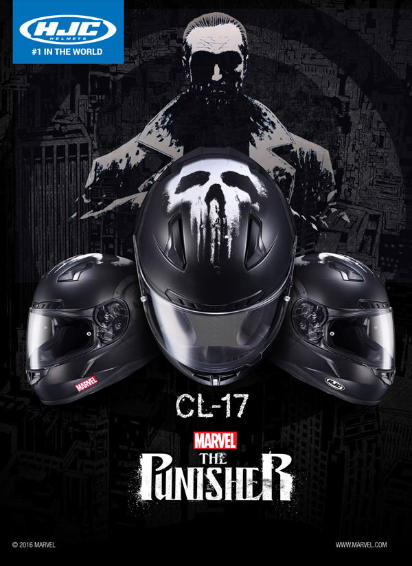 HJC Punisher : Les Casque De Moto Marvel HJC | Motoshopping
